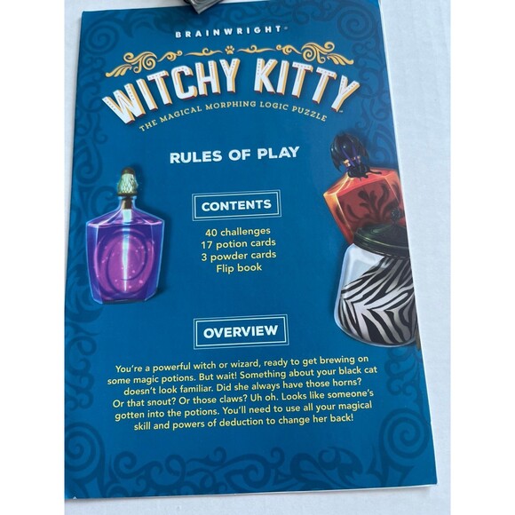 2017 Witchy Kitty Magical Morphing Logic Puzzle Game - Picture 6 of 6